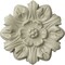 Ekena Millwork Emery Leaf Ceiling Medallion, Hand-Painted Clear Yellow, 7 5/8"OD x 1"P CM07EMCYF - alternate 1